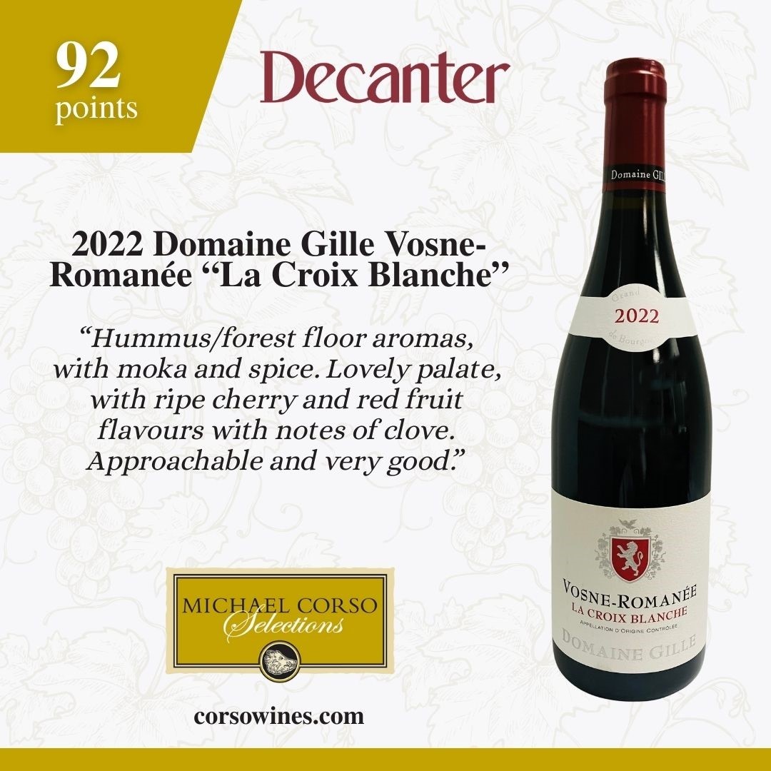 2022 Domaine Gille Vosne-Romanee "La Croix Blanche" - 92 Points!