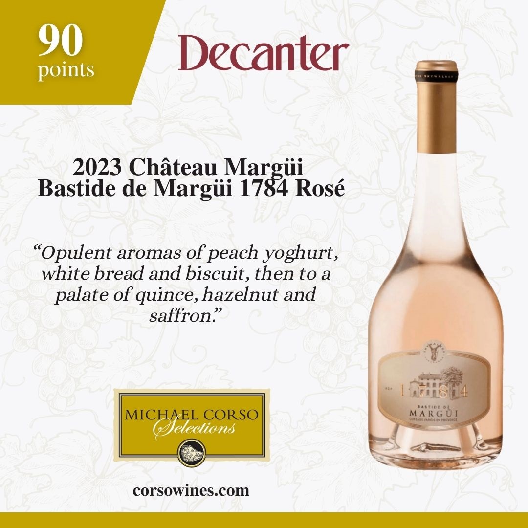 Château Margüi Bastide de Margui 1784 Rosé - 90 Points!