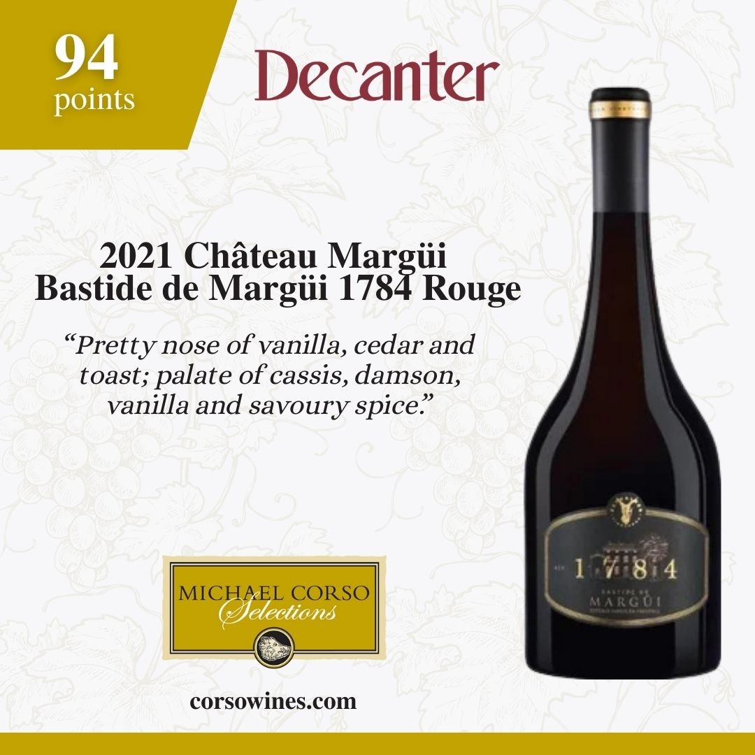 2021 Château Margüi Bastide de Margui 1784 Rouge - 94 Points!